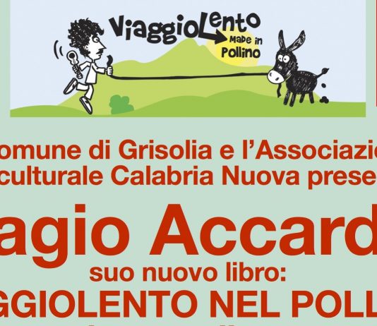 Grisolia (Cs) | Questa sera la presentazione del libro 'Viaggiolento' di Biagio Accardi